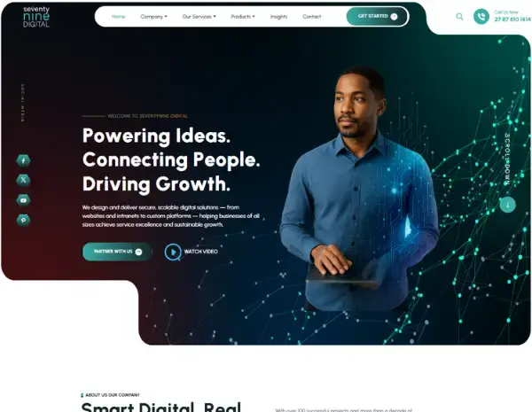South Africa Modern Digital Agency website development